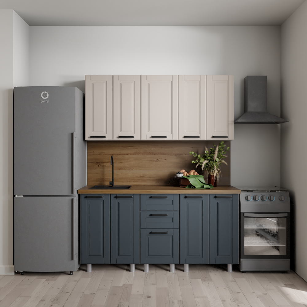 Кухня Астра 1.6 без столешницы, без ручек