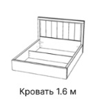 Кровать Виктория СВК-07 1.6 без ПМ
