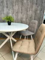 Стул Крафт SAVANA  IVORY каркас графит